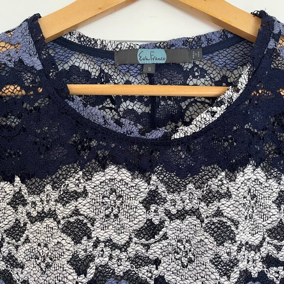Anthropologie Eva Franco Floral Lace Peplum Top | Size Small - Picture 5 of 8